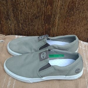 Timberlands Mylobay Green Slip On Canvas Shoes Men's 10.5
